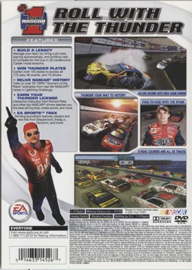 NASCAR Thunder 2003 box cover back